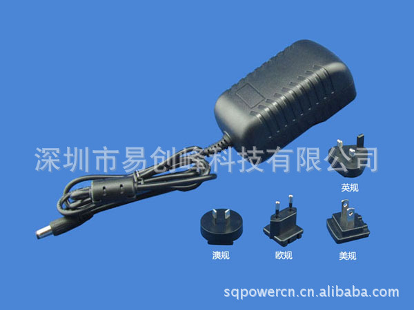 12V2A可轉(zhuǎn)換頭電源適配器背面